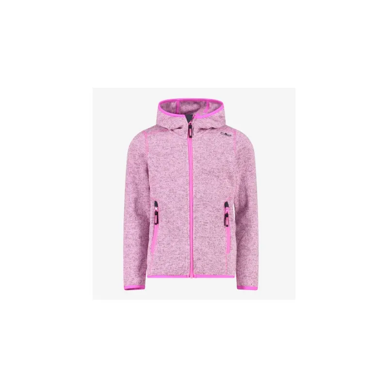 Cmp Kid G Jkt Fix Hd Pile Lana Zip Capp Fuxia Fluo Mel Junior Bimba