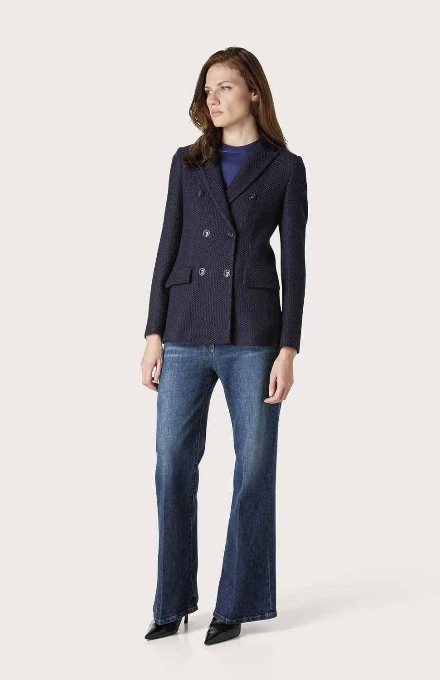 Donna Seventy Venezia  | Giacca Doppiopetto A Maglia
