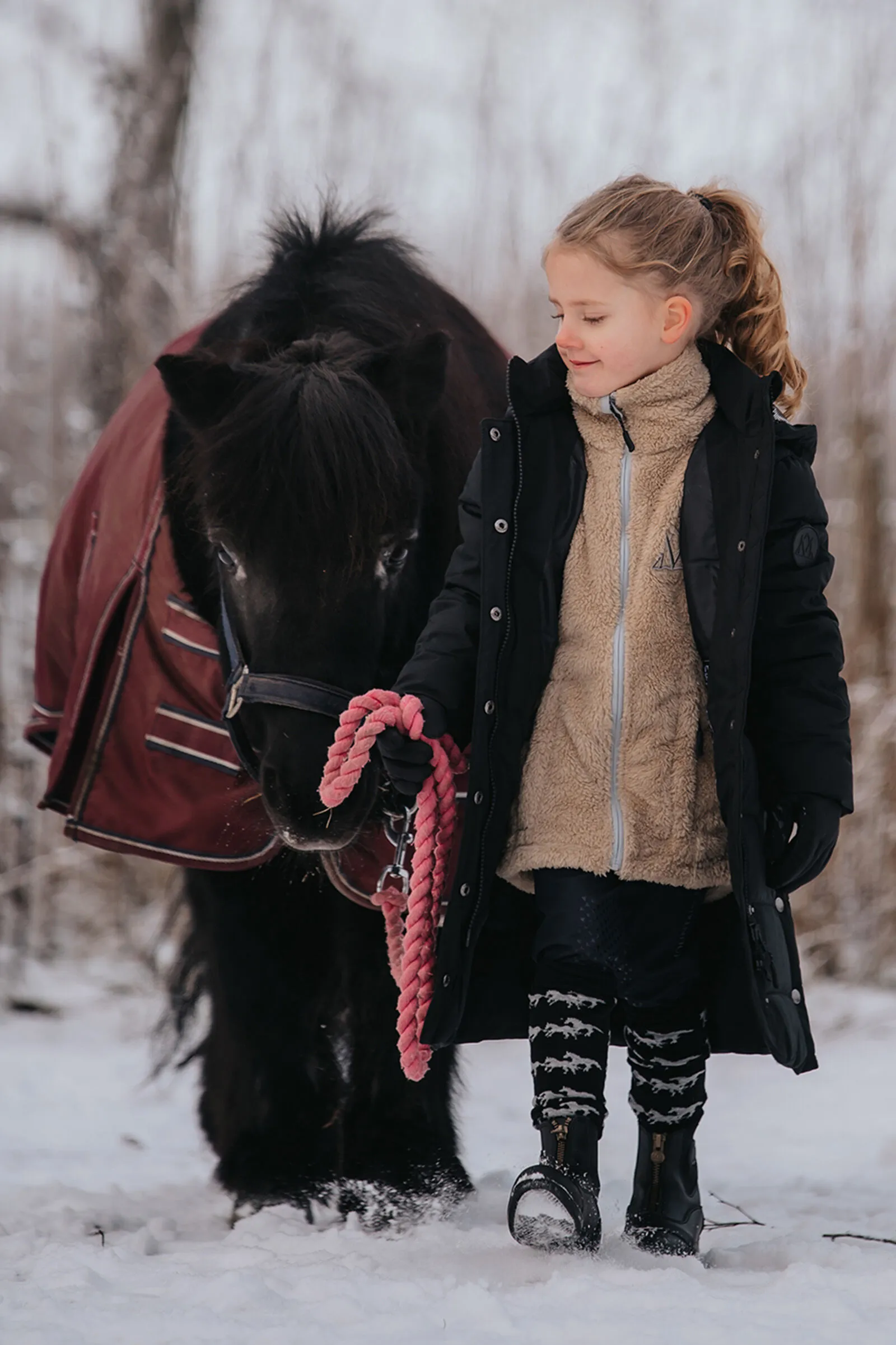 Giacca in pile per bambini Mountain Horse Fuzzy