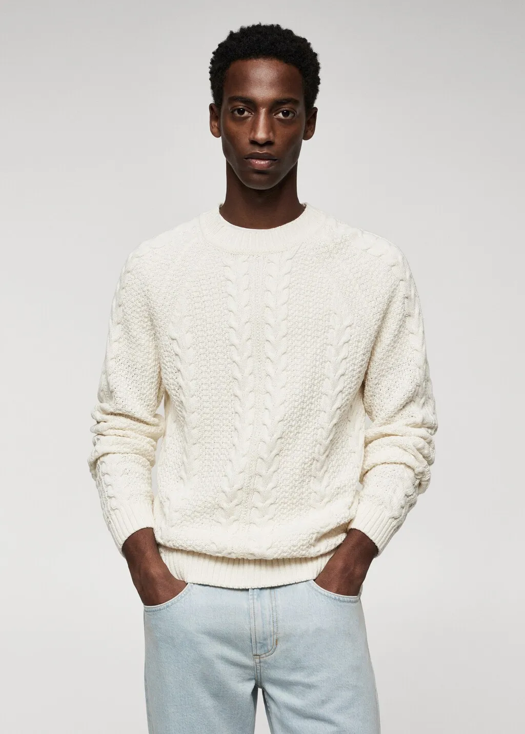 Pullover cotone intrecciato