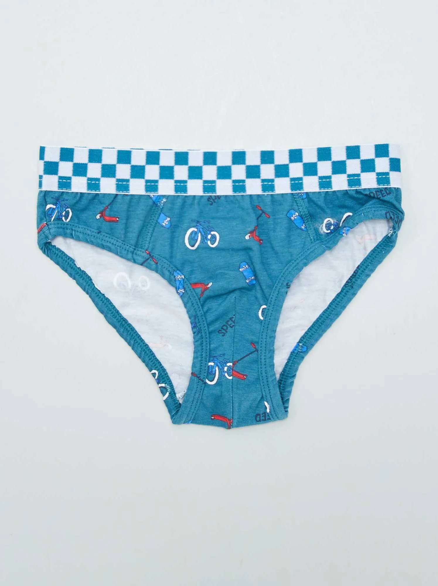 Set di 3 slip con stampa - BIANCO